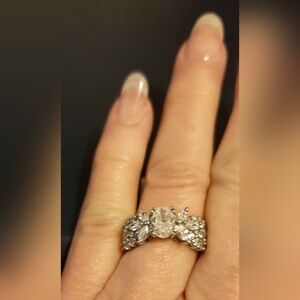 Lenox For My Sweetheart Cubic Zirconia & Sterling Silver Ring size 5